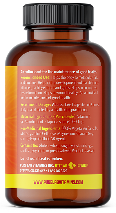 Brown supplement bottle with label on a white background