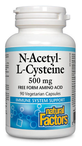 NATURAL FACTORS N-Acetyl-L-Cysteine (500 mg - 90 veg caps)