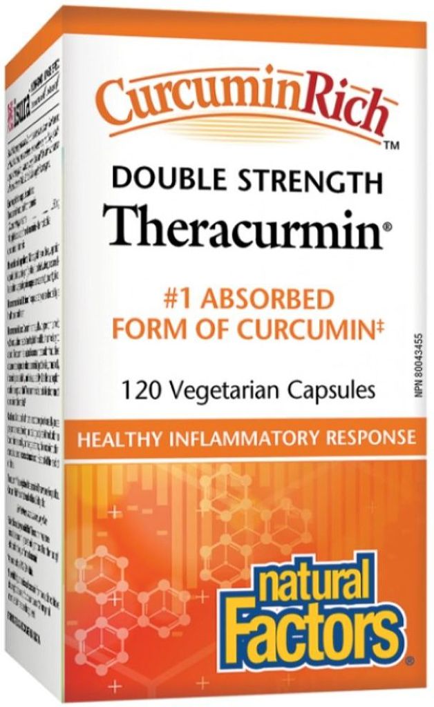 NATURAL FACTORS Theracurmin Double Strength (60 mg - 120 veg caps)