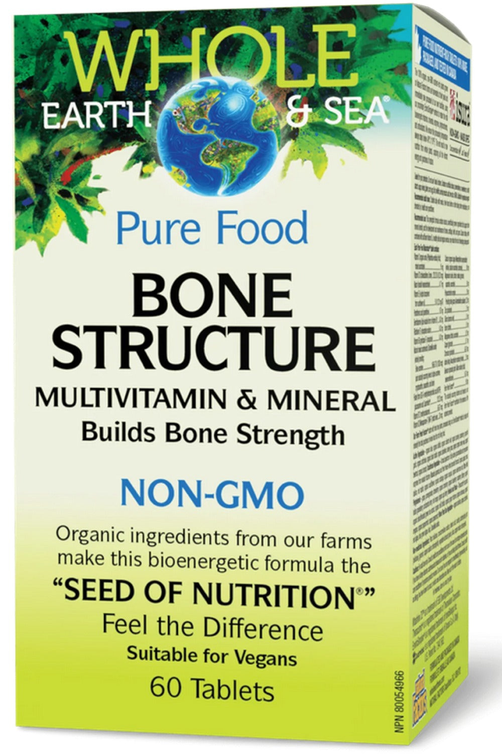 WHOLE EARTH & SEA Bone Structure Multivitamin & Mineral (60 tabs)