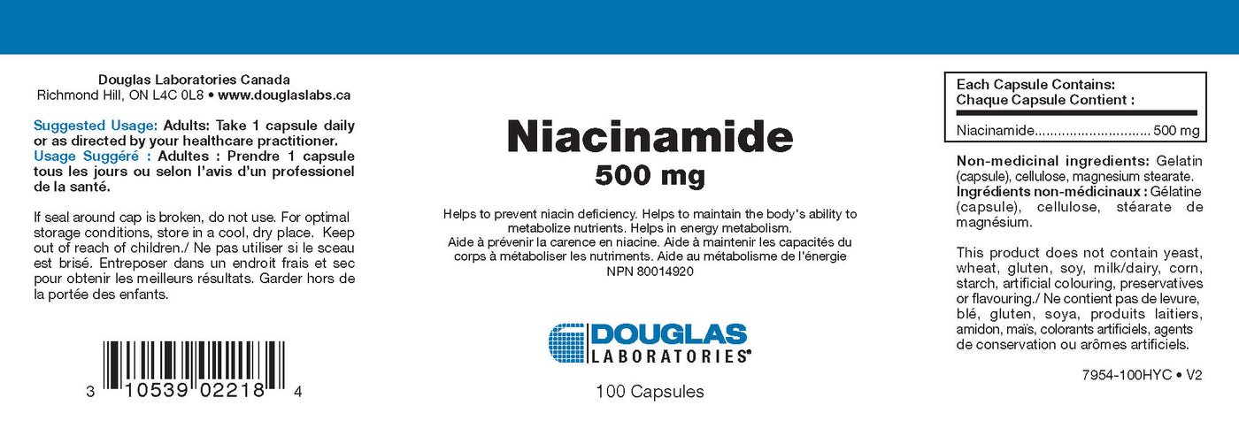 DOUGLAS LABS Niacinamide 500 mg (100 caps)