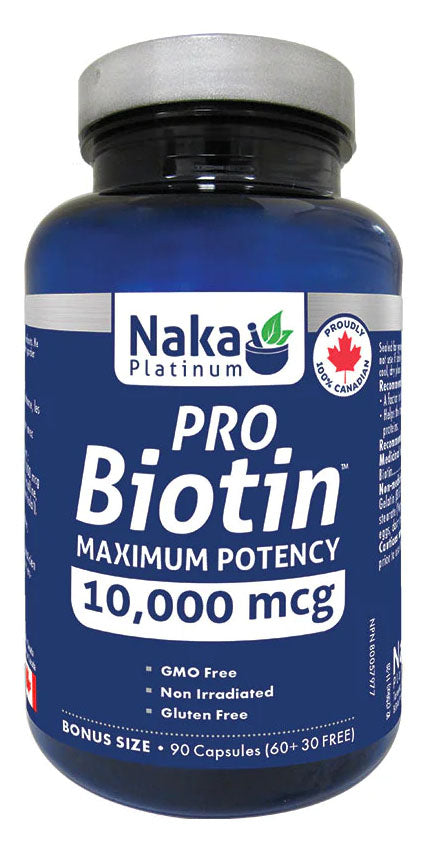 NAKA Platinum Pro Biotin 10,000mcg (90 caps)