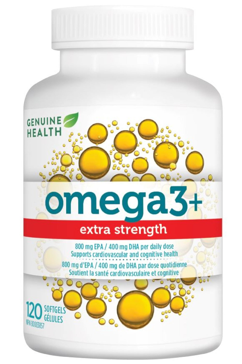 GENUINE HEALTH Omega3+ EXTRA STRENGTH (120 softgels)