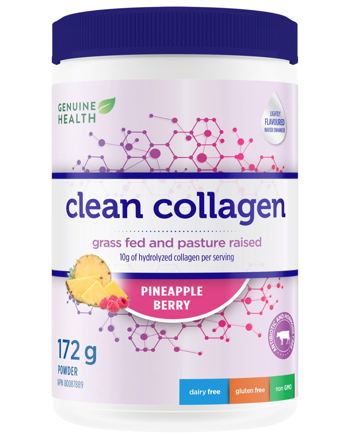 GENUINE HEALTH Clean Collagen Bovine (Pineapple Berry - 172 gr)