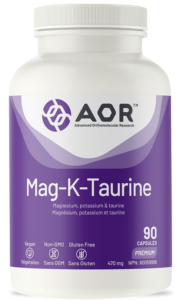 AOR Mag-K-Taurine (90 V-Caps)