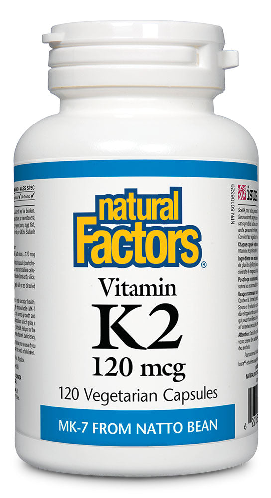 NATURAL FACTORS Vitamin K2 (120 mcg - 120 veg caps)