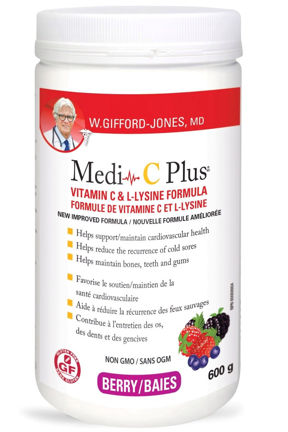 W.GIFFORD-JONES Medi C Plus w/ Calcium (Berry - 600 g)