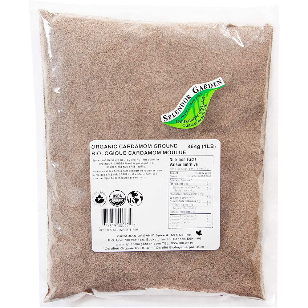 SPLENDOR GARDEN Organic Cardamom Ground (454 gr)