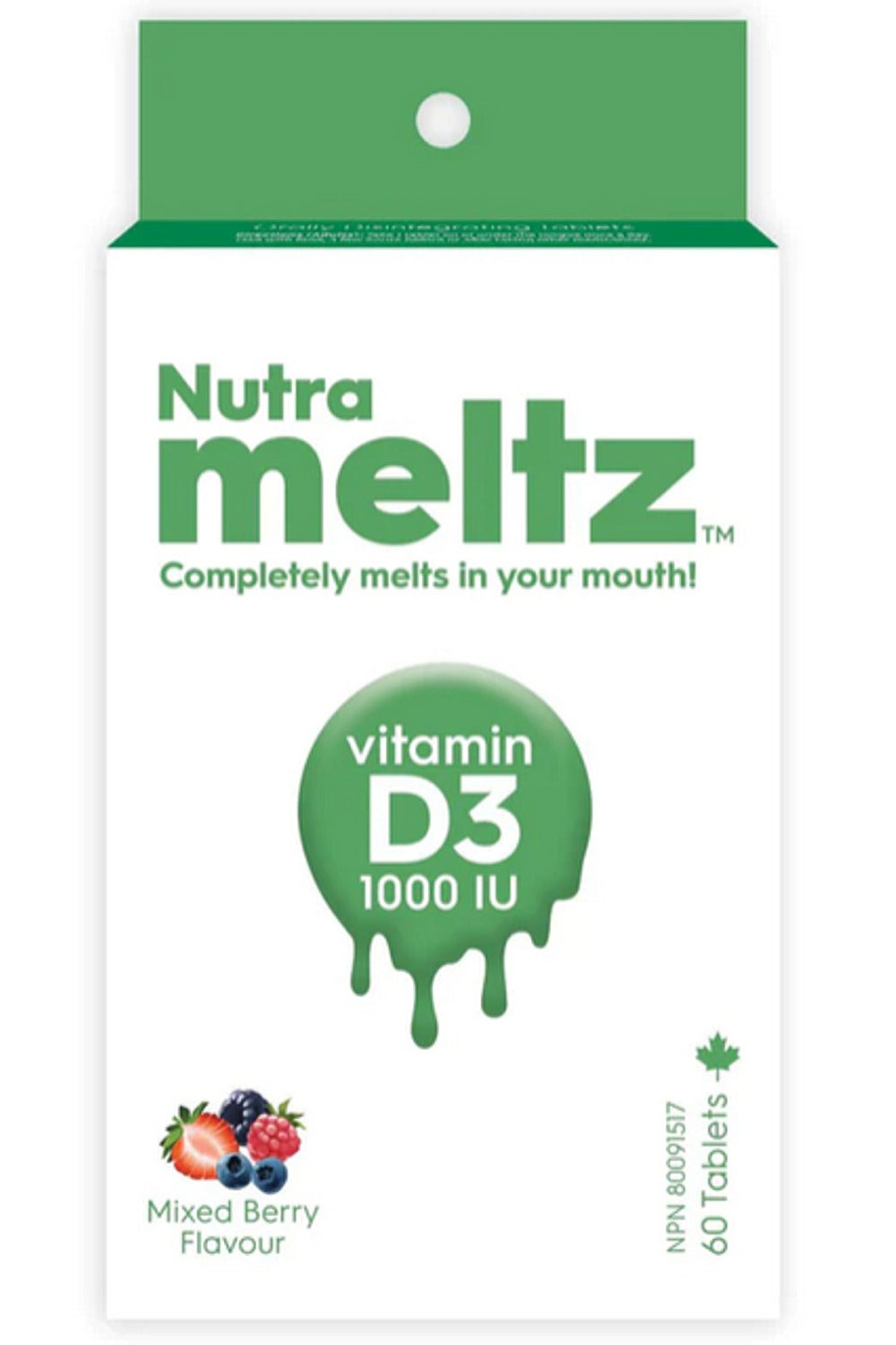 NUTRAMELTZ VITAMIN D3 1000 IU  (60 Melts)