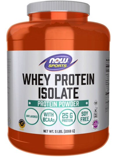 NOW SPORTS Whey Protein Isolate (Unflavoured - 2.2 kg)
