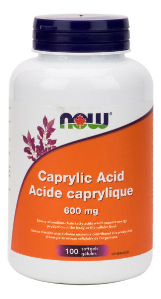 NOW Caprylic Acid (600 mg - 100 sgels)