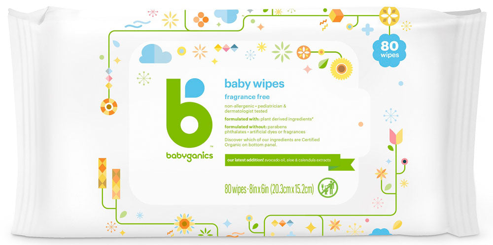 BABYGANICS Baby Wipes  (80 ct)