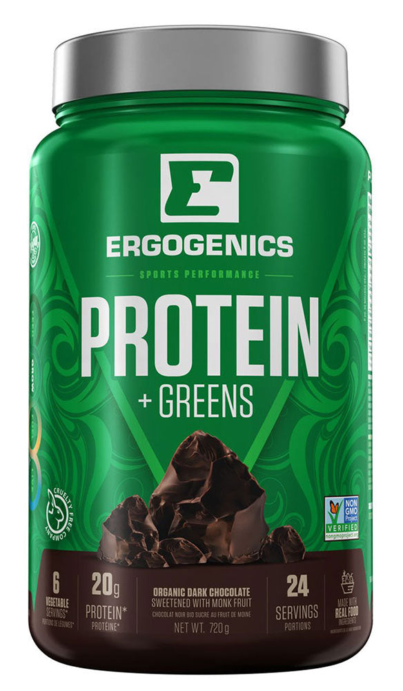 ERGOGENICS Plant Protein + Greens (Chocolate - 720 gr)