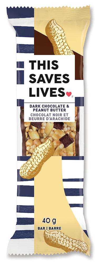 THIS SAVES LIVES Dark Chocolate & Peanut Butter (Box - 12 x 40 gr)