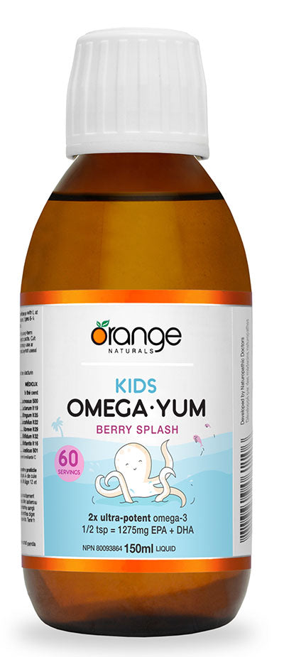 ORANGE NATURALS Kids Omega Yum (Berry Splash - 150 ml)